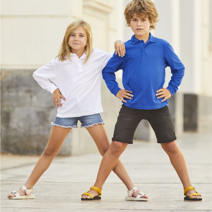 Kid's 65/35 L/Sleeve Polo Thumbnail