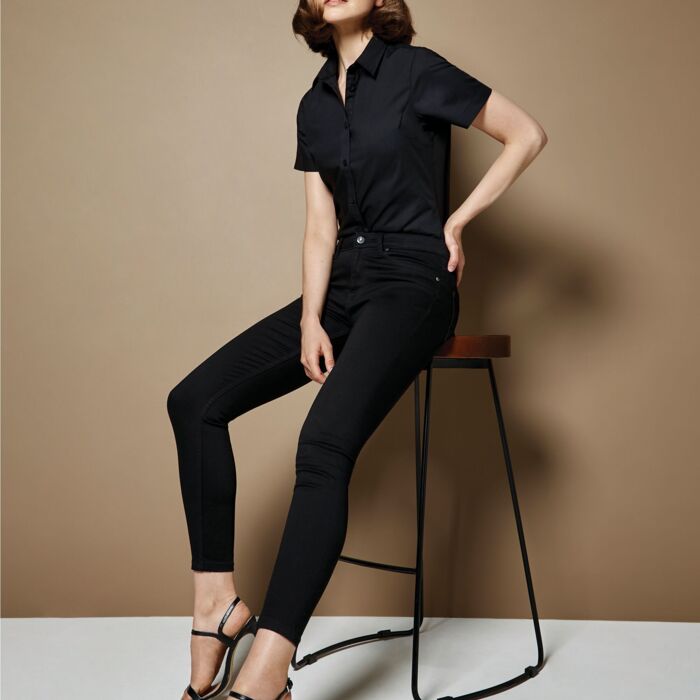 Tailored Fit Short Sleeve Poplin Shirt Thumbnail