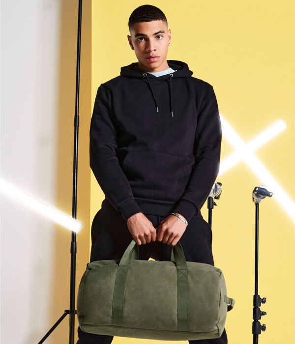 Vintage Canvas Barrel Bag Thumbnail