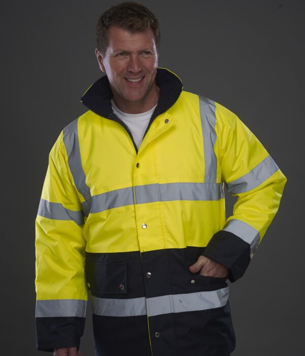 Hi-Vis Two Tone Motorway Jacket Thumbnail