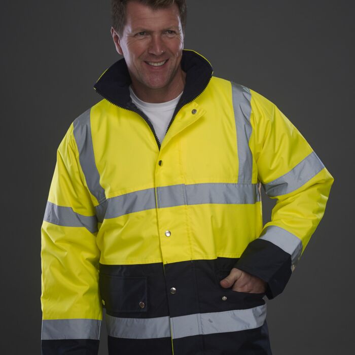 Hi-Vis Two Tone Motorway Jacket Thumbnail