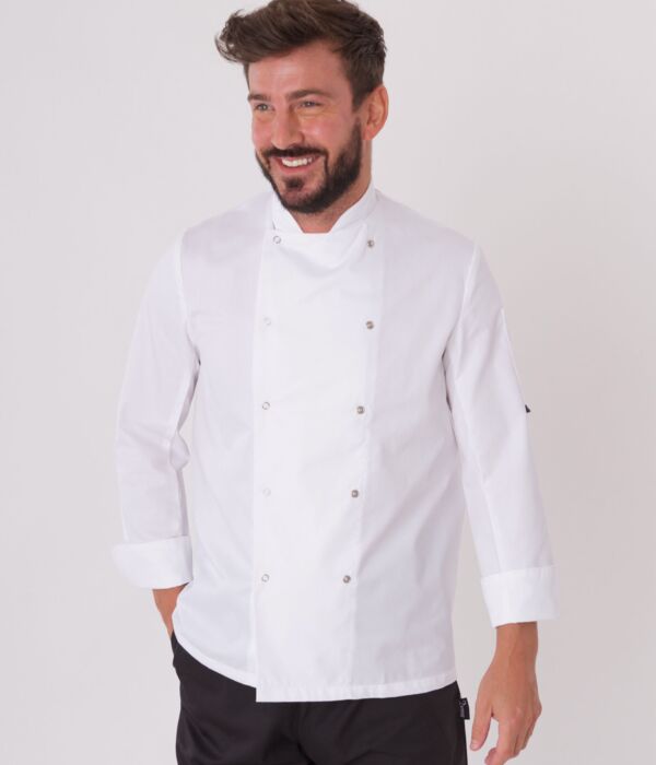 Long Sleeve Chef's Jacket (WH) Thumbnail