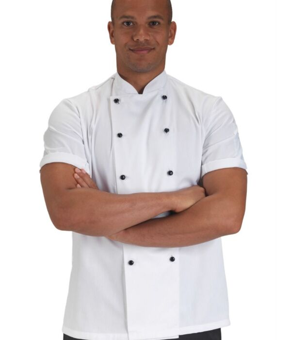 Removable Stud Short Sleeve Chef's Jacket Thumbnail