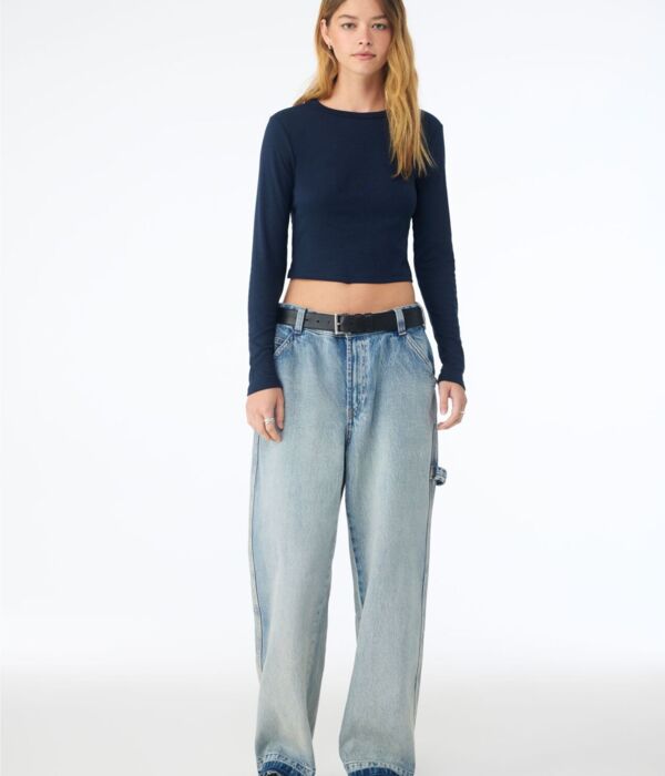 Women's Micro Rib Long Sleeve Tee Thumbnail