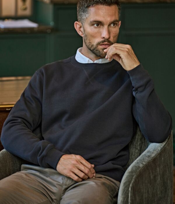 Ribbed Interlock Crewneck Thumbnail