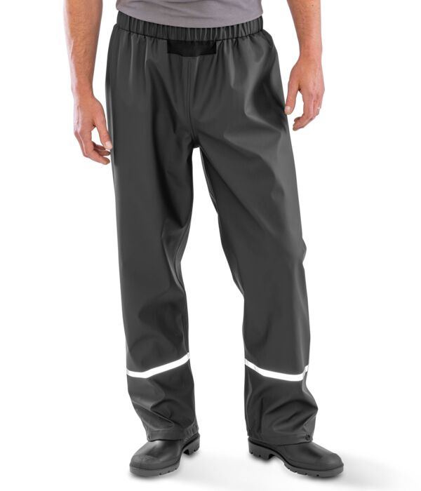 Prism PU Waterproof Trouser With Reflective Bands and Recycled Backing Thumbnail