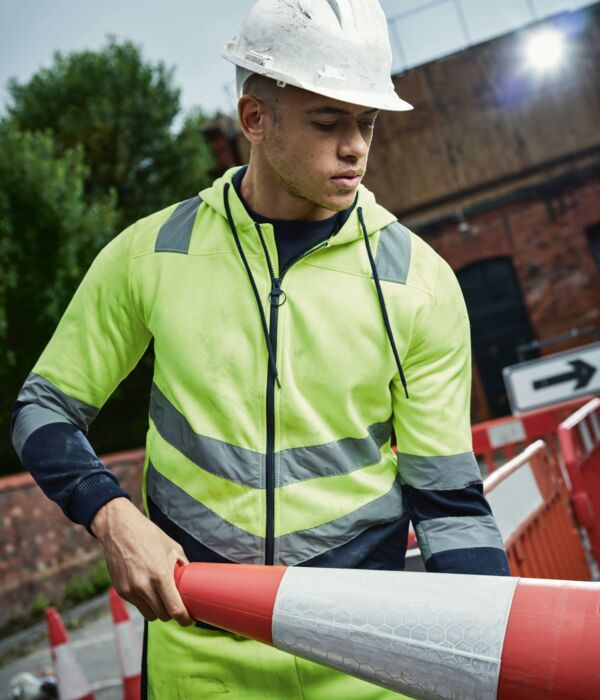 Pro Hi Vis Full Zip Hoodie Thumbnail