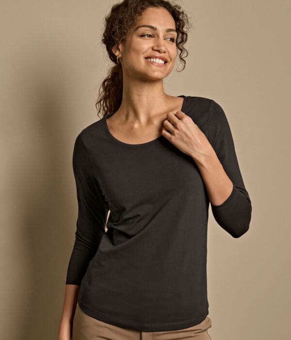 Ladies' Stretch 3/4 Sleeve Tee Thumbnail
