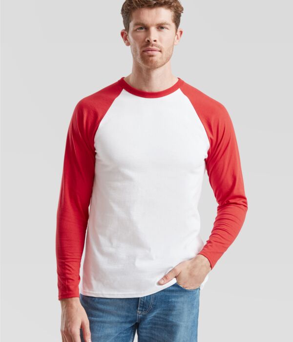 Men's Valueweight Long Sleeve Baseball T-Shirt Thumbnail