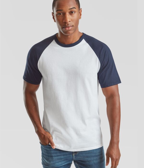 Men's Valueweight Short Sleeve Baseball T-Shirt Thumbnail