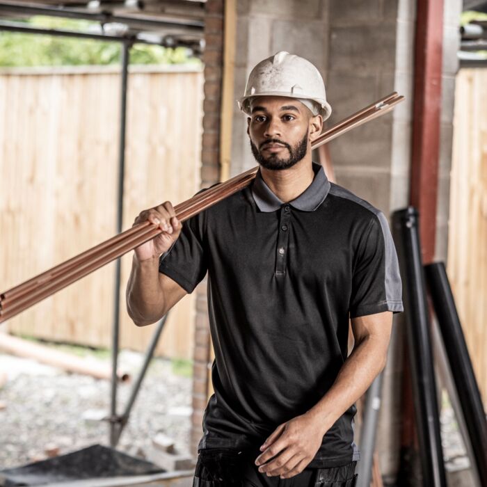 Contrast Quick Wicking Polo Shirt Thumbnail