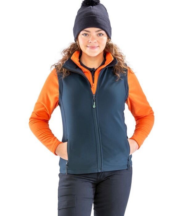 Ladies' Printable Softshell Bodywarmer with Recycled Fleece Inner Thumbnail