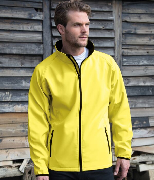 Men's Printable Softshell Jacket with Recycled Inner Fleece Thumbnail