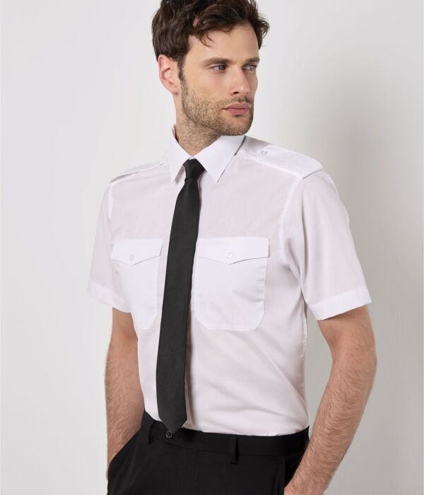 Tailored Fit Short Sleeved Pilot Shirt Thumbnail