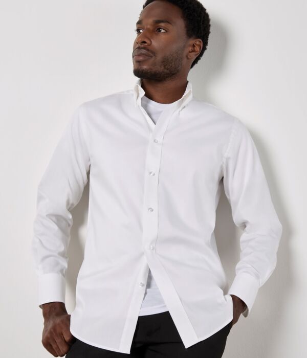 Tailored Fit Long Sleeve Premium Oxford Shirt Thumbnail