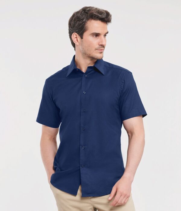 Men's Short Sleeve Tailored Oxford Shirt Thumbnail