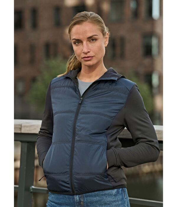 Ladies' Hybrid-Stretch Hooded Jacket Thumbnail