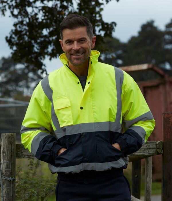 Hi-Vis 2 Tone Bomber Jacket Thumbnail