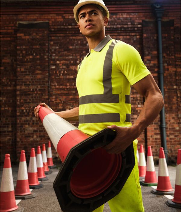 Hi-Vis Pro Contract Polo Shirt (Class 2) Thumbnail