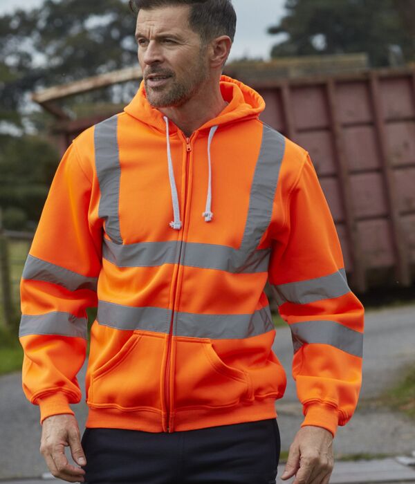 Hi-Vis Zipped Hoodie Thumbnail