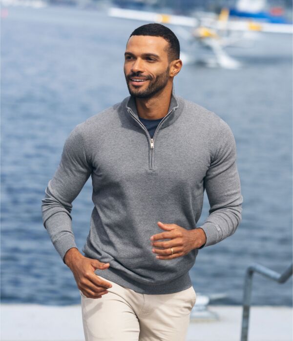 Oakville Half Zip Sweater Men Thumbnail