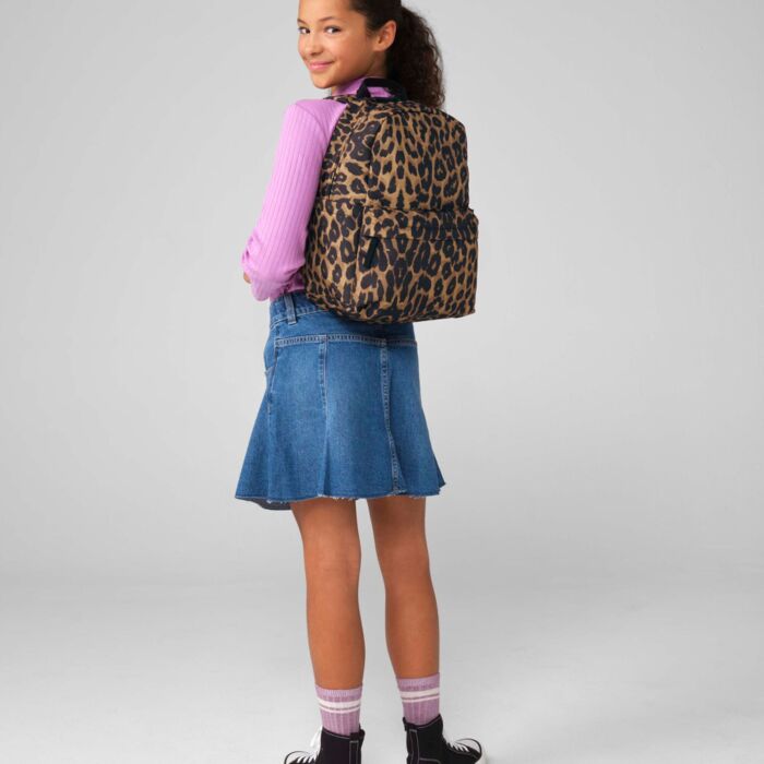 Leopard Print Mini Backpack Thumbnail