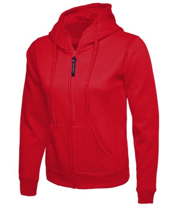 Ladies Classic Full Zip Hooded Sweatshirt Thumbnail