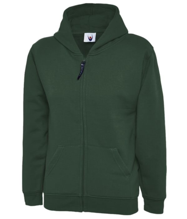 Childrens Classic Full Zip Hooded Sweatshirt Thumbnail