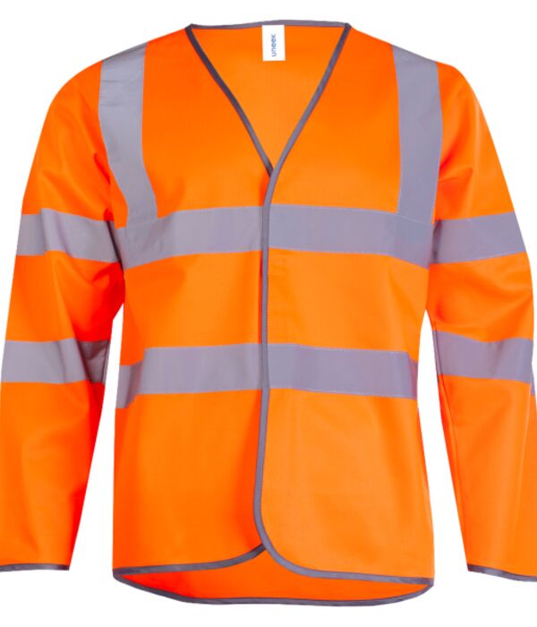 Long Sleeve Hi Vis Safety Waistcoat Thumbnail