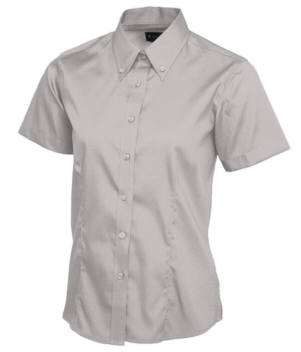 Ladies Pinpoint Oxford Half Sleeve Shirt Thumbnail
