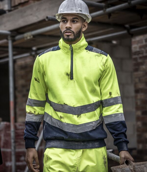 Pro Two Tone 1/4 Zip Sweat Top Thumbnail