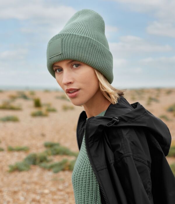Deep Cuffed Tonal Patch Beanie Thumbnail