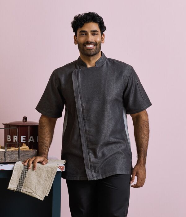 Chef's zip-close short sleeve jacket Thumbnail