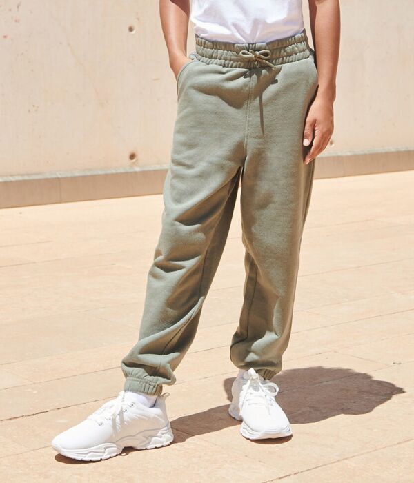 Kids sustainable fashion cuffed joggers Thumbnail