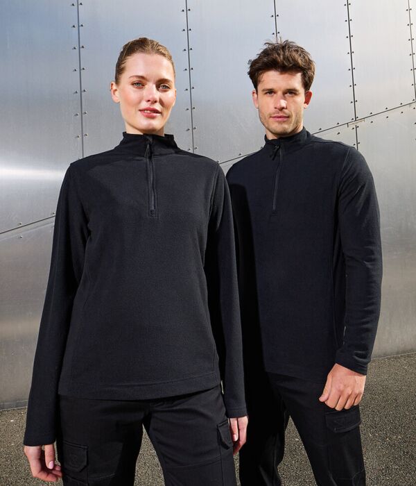 Unisex ‘Recyclight’ 1/4 zip microfleece Thumbnail