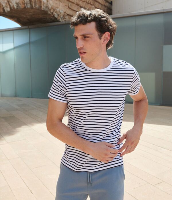 Unisex striped T Thumbnail